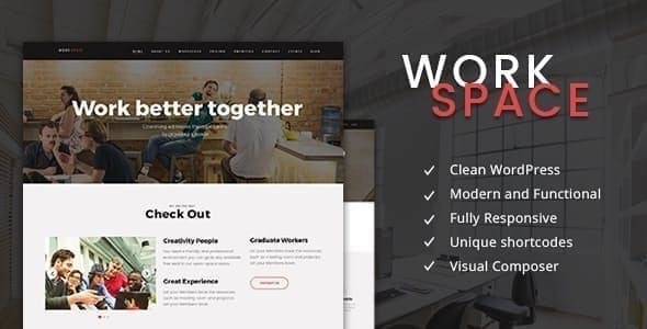 WorkSpace - Creative CoWorking Office WordPress Theme Logo
